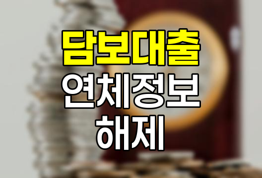 현대해상 담보대출 연체정보 해제 방법