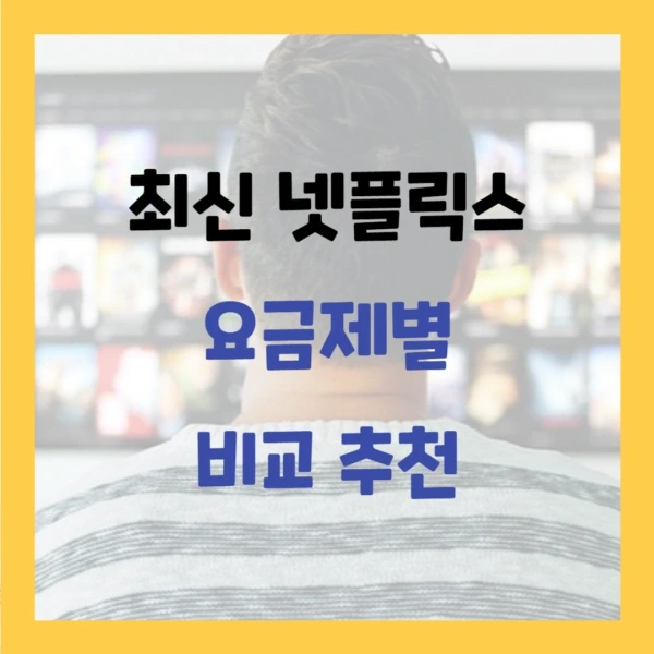 넷플릭스 요금제 광고형 베이식 스탠다드 프리미엄 비교 추천 (어떤 요금제를 선택해야 할까요?)