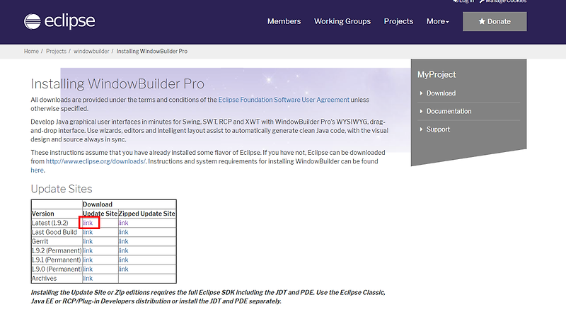 java eclipse windowbuilder download