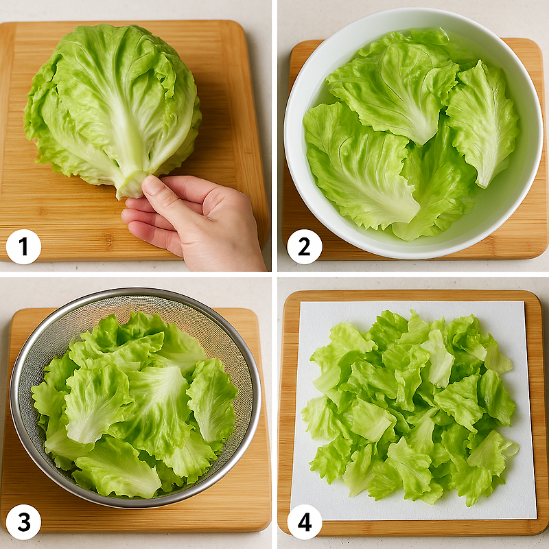 양상추 손질법 간단 정리 – 깨끗하고 맛있게 즐기는 꿀팁!🥗