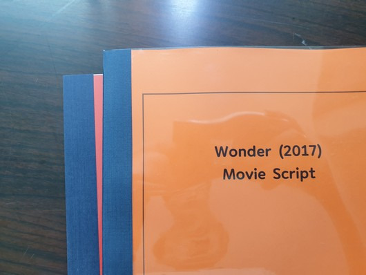 영화/미드대본(Movie Script) 자료 몰 :: Wonder (2017) 원더 영화영어대본 제본