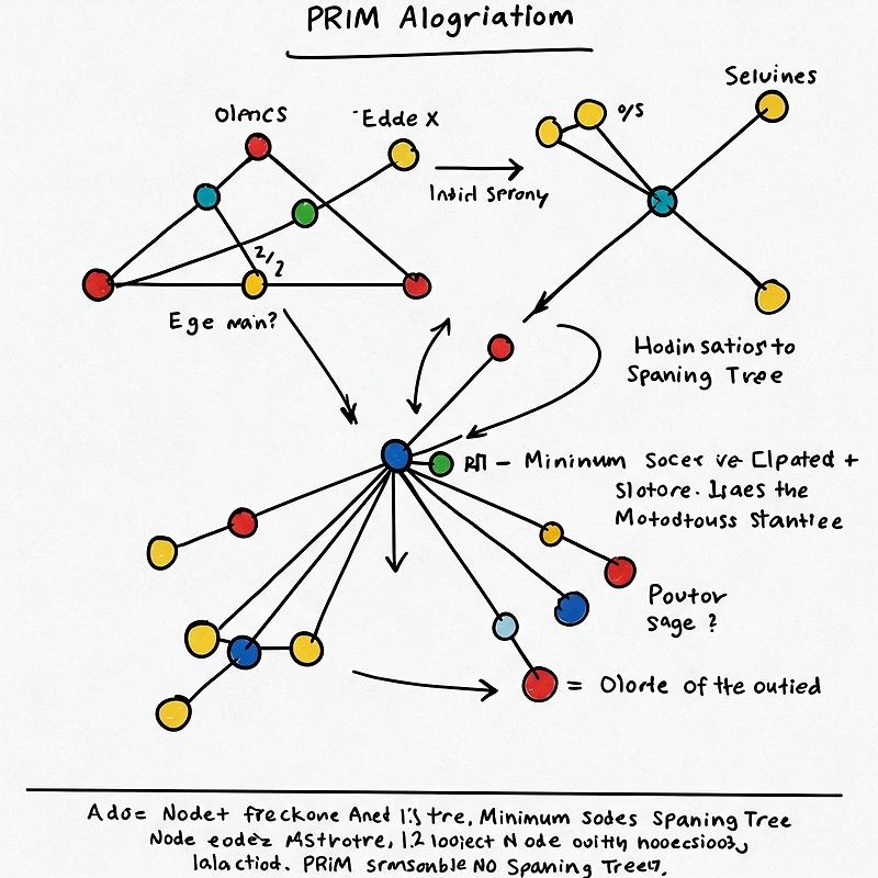 프림 알고리즘(Prim's Algorithm) - Minimum Spanning Tree (MST)