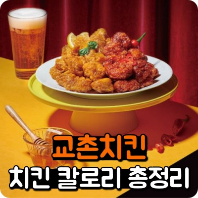 교촌치킨) 허니, 레드 콤보 등 치킨 메뉴 칼로리 총정리