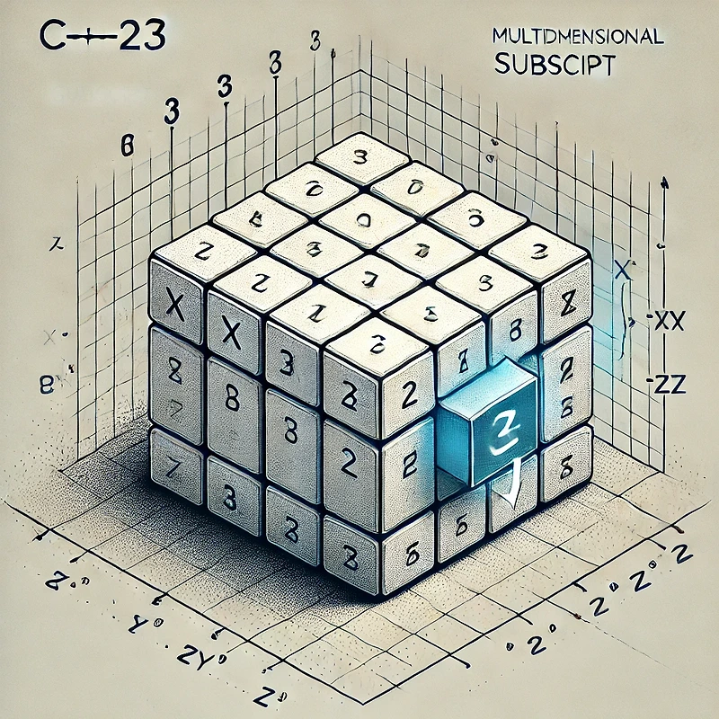 [C++23 새기능 소개] 다차원 첨자 연산자(Multidimensional Subscript Operator)