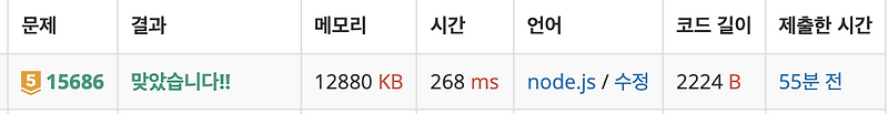 [JavaScript] 백준 골드 5 : 15686 - 치킨 배달 — log