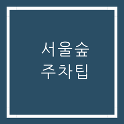 서울 숲 주말 주차팁 - 주변 주차장 4곳 추천