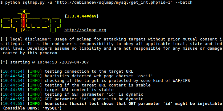 작은 행복을 위한 시 :: (스크랩) sqlmap: SQL injection 자동화 툴