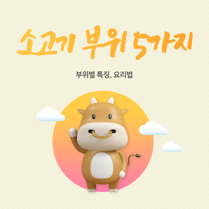 소고기 부위 5가지 - 위치, 부위별 특징, 요리법