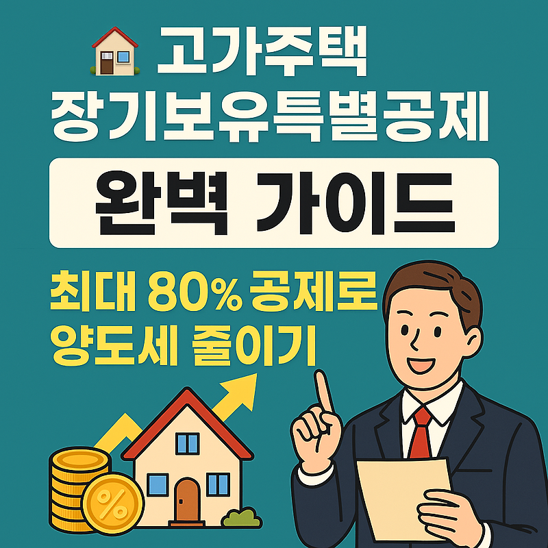 🏠 고가주택 장기보유특별공제 완벽 가이드: 최대 80% 공제로 양도세 줄이기