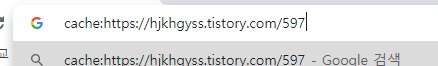 웹페이지를 영구 박제 해보자 구글 웹캐시