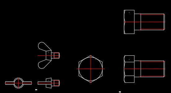 오토캐드 각종 볼트 및 너트 캐드파일 Autocad Bolt, nut Cad file