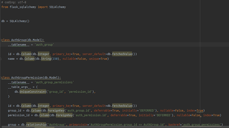python ORM 적용 model.py 작성하기 (sqlacodegen) - Error Reviewer