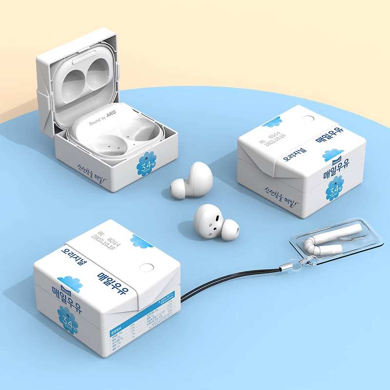 의외로 예쁘고 귀여운 매일우유 갤럭시 버즈 FE 케이스