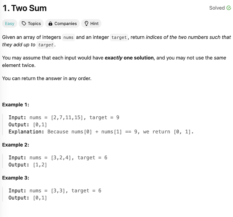 [LeetCode] 1. Two Sum (Python)