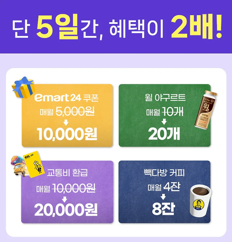 유모바일 더블유데이 이벤트 - 단 5일간, 더블혜택을 받을수 있는 요금제 알아보기