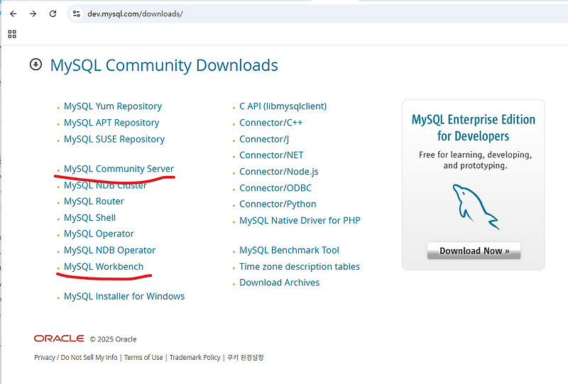 mysql / mariadb 다운로드 및 db옮기기