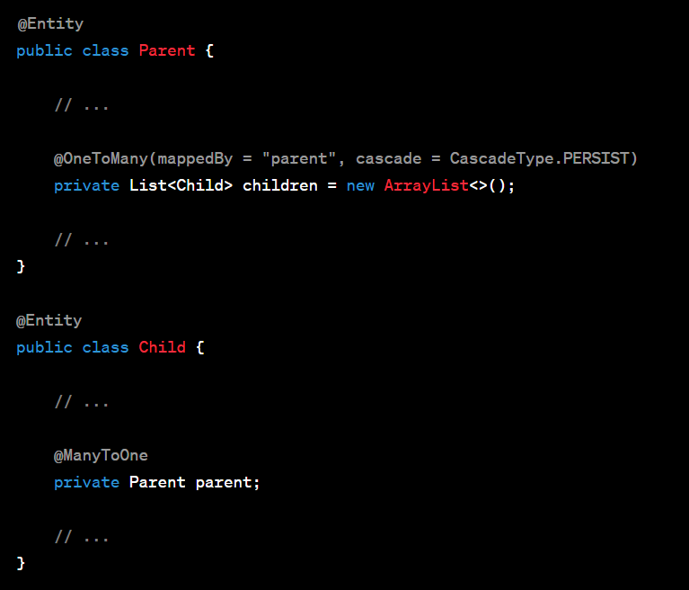 CascadeType.PERSIST Yeong Jin