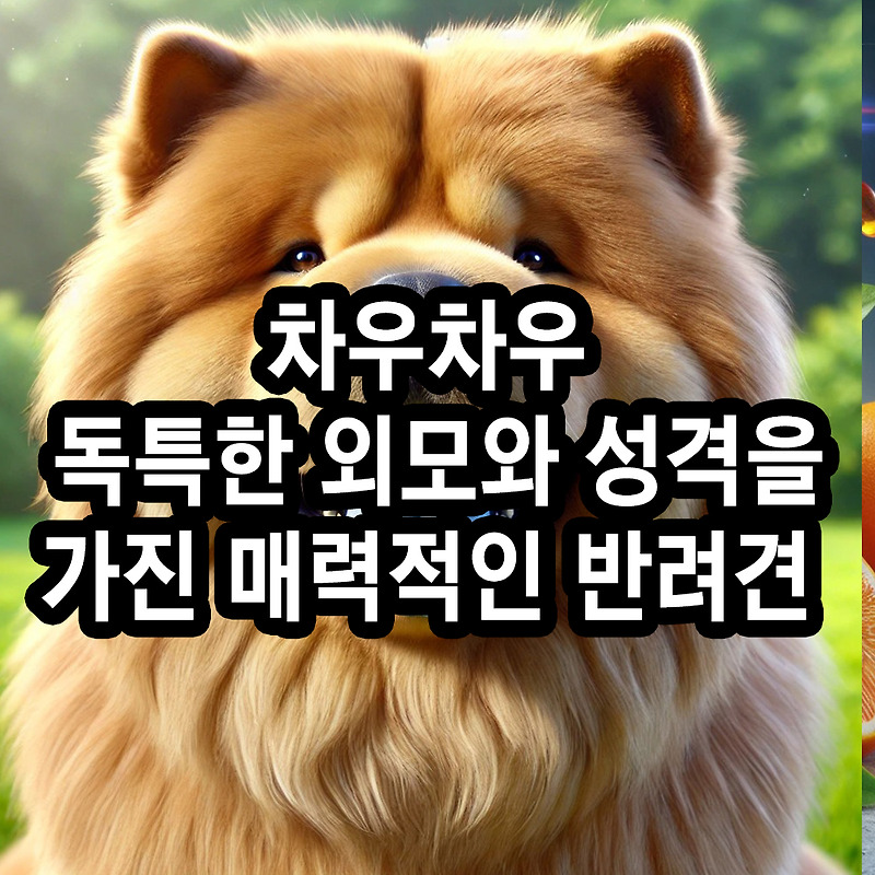 차우차우: 독특한 외모와 성격을 가진 매력적인 반려견
