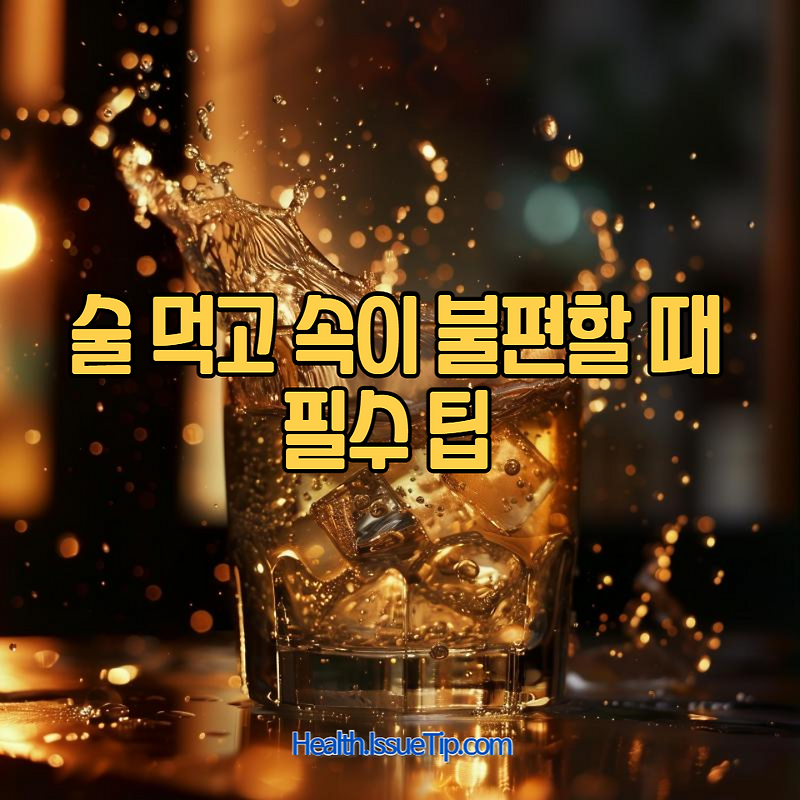 술 마시고 속이 안 좋을 때 대처법!숙취 해소를 위한 방법을 소개 및 속 쓰림을 완화하고 건강을 회복하는데 도움이 되는 유용한 ...