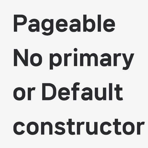 No primary or default constructor found for interface org