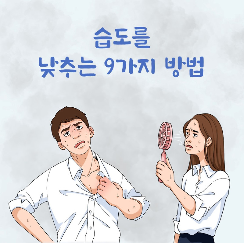 습도 낮추는법 실내 적정습도 만들기