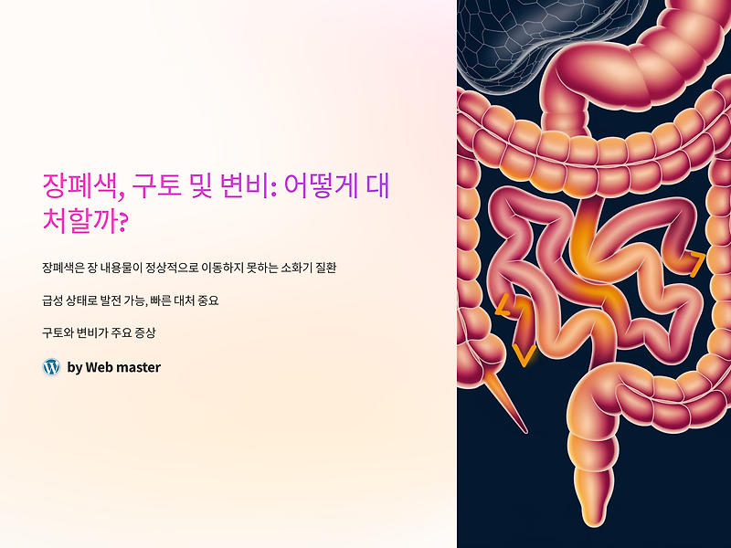 장폐색, 구토 및 변비: 어떻게 대처할까?