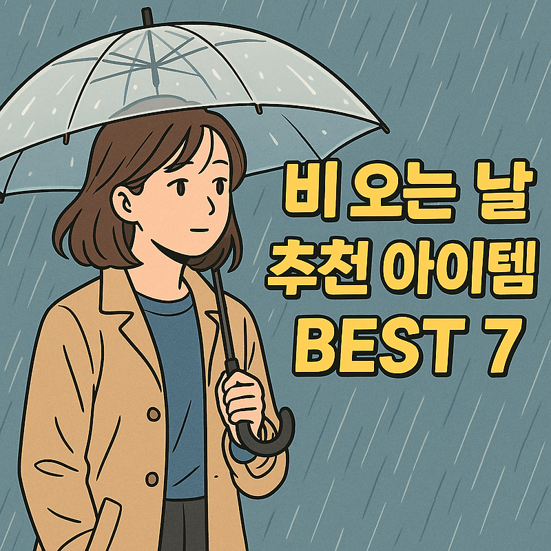 비 오는 날 추천 아이템 BEST 7｜감성부터 실용성까지 챙겨보세요