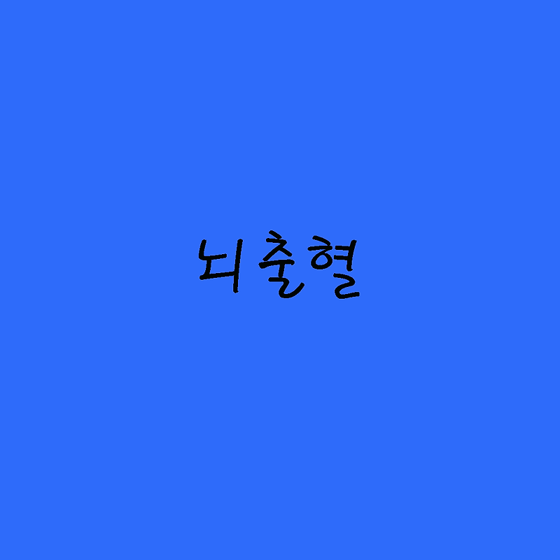 오기의 의학 공간 :: 뇌출혈 - 종류 및 특징 [Brain hemorrhage]