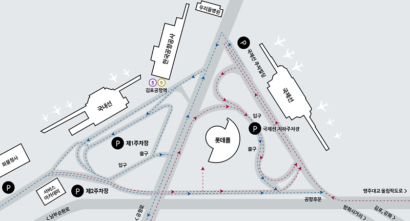 김포공항 주차장 정보, 주차비(요금) 할인, 공식주차대행 요금, 무료주차대행 방법, 하이패스로 결제