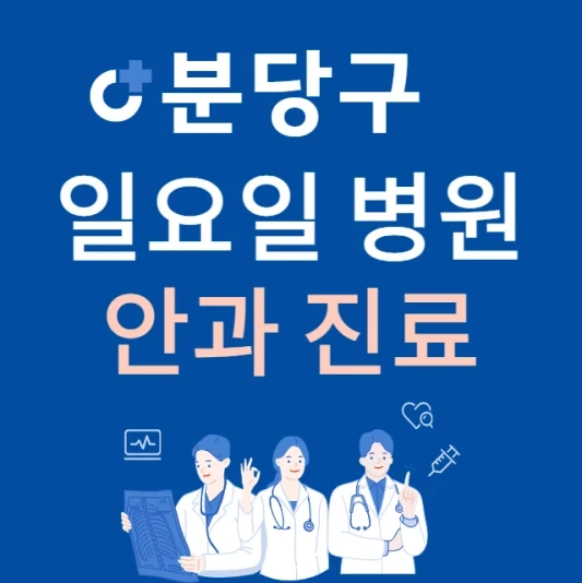 성남시 분당구 일요일 안과 진료하는 곳 | 주말에 문 여는 분당구 24시간 안과 병원 찾기