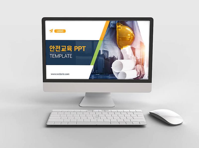 정기 안전 교육 PPT 템플릿 : 사고 사례 및 예방 테마