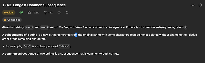  75 LeetCode 28 Longest Common Subsequence