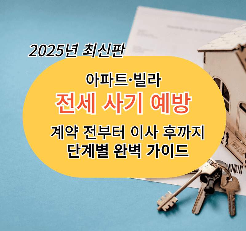 💰 안전하게 내 돈 지키기 : 아파트, 빌라 전세 사기 예방 완벽 가이드 🛡️