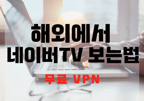 해외에서 네이버TV 보는 법 무료 VPN 크롬
