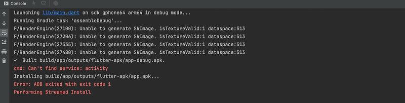 flutter-avd-android-virtual-device-error
