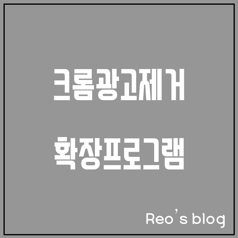 크롬 광고제거 확장 프로그램 Adblock :: 레오의 블로그