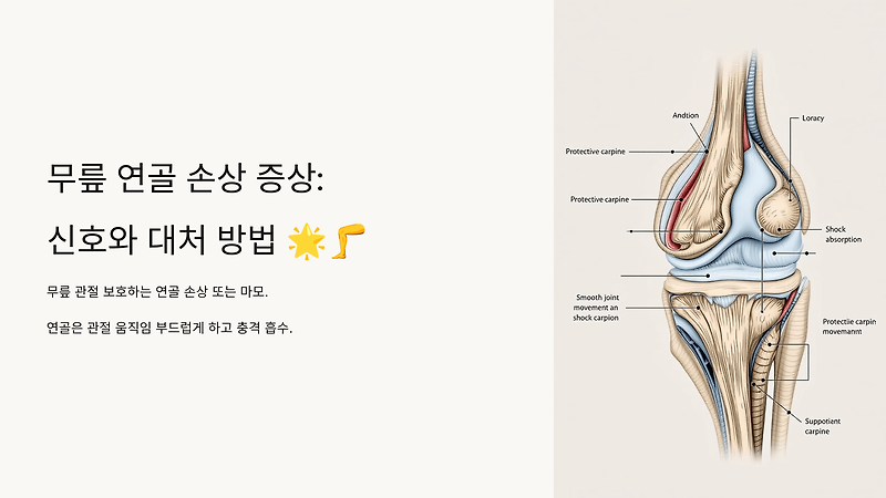 무릎 연골 손상 증상, 신호와 대처 방법