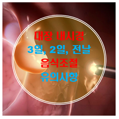 대장내시경 절차 및 방법 부작용 회복과정에 대하여