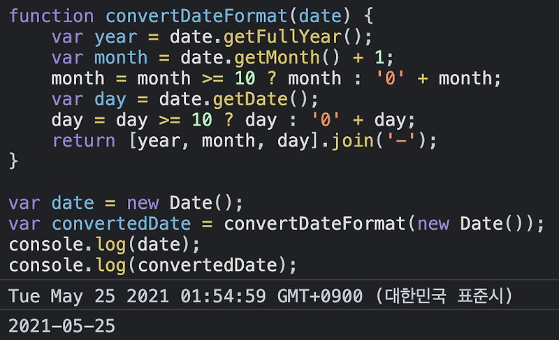 Javascript Convert Date Format Yyyy-Mm-Dd, Yyyymmdd, Yyyy/Mm/Dd (날짜 형식 쉽게  변경 하는 방법)