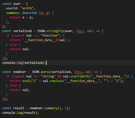 JSON.stringify / JSON.parse 활용 :: 빅코드