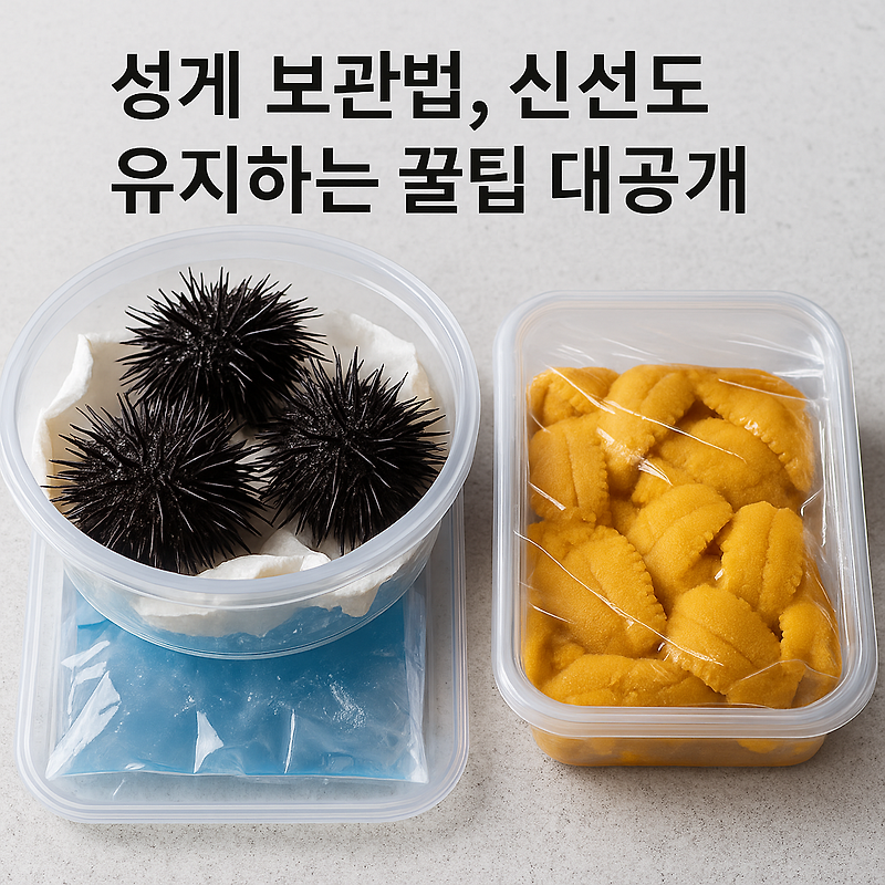 성게 보관법, 신선도 유지하는 꿀팁 대공개! 바다의 맛 그대로 ❄️🍽️