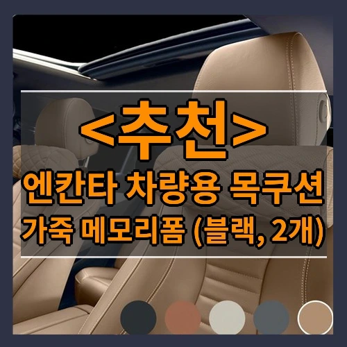 엔칸타 차량용 목쿠션 추천