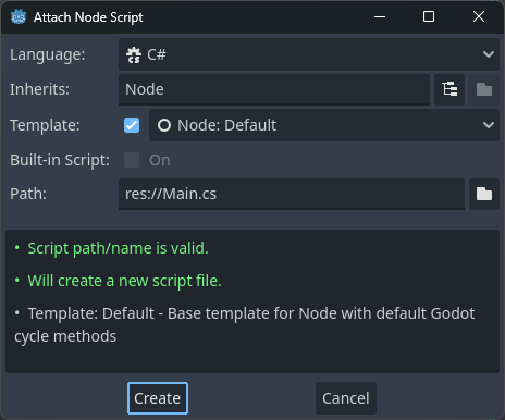 [GodotDocs][Your First 2D Game] 7. 게임 씬 코딩(C#)