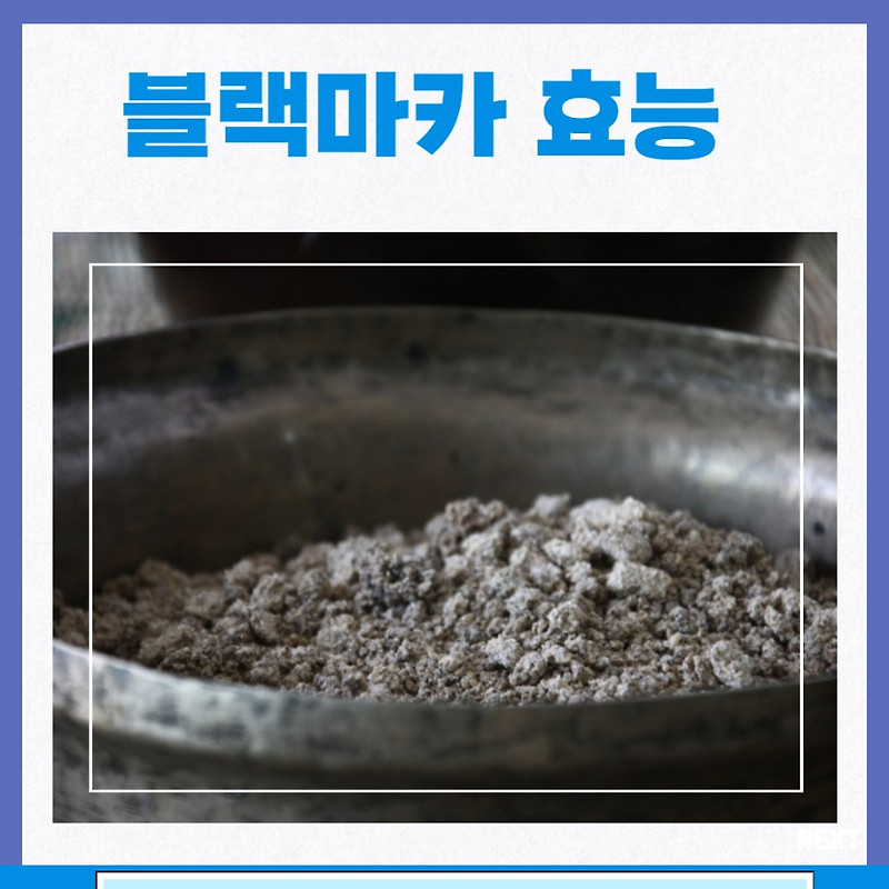 블랙 마카 효능 블랙마카 먹는법 부작용