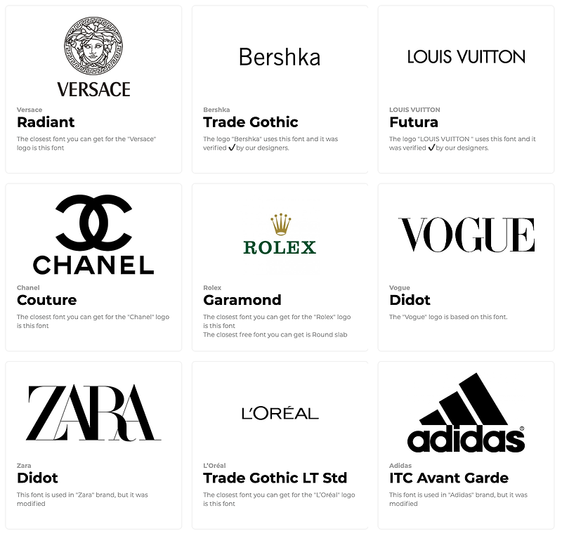스포츠, 옷, 명품 등 다양한 기업 브랜드 로고는 어떤 폰트를 사용했을까? 폰트로 알아보는 브랜드 로고