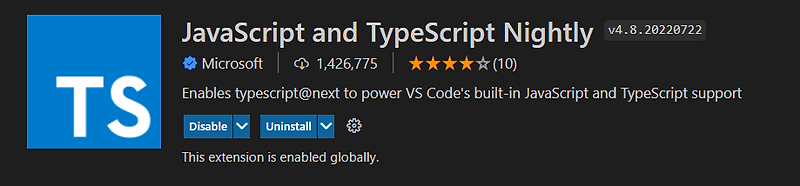 [에러]TypeScript language service died unexpectedly 5 times in the last 5 ...