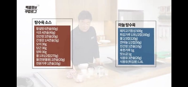 [백종원 탕수육 레시피] 맛남의 광장 마늘 탕수육