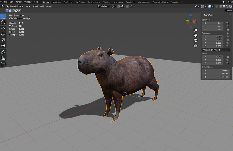 [Blender] Monster Mash 그림으로 동물 만들기