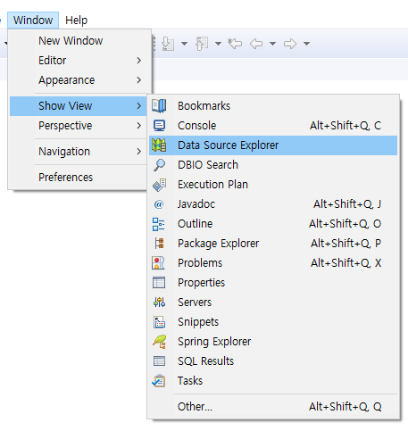 [Eclipse]Database Connections에 Profile추가