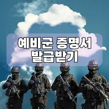 예비군 증명서 온라인으로 출력하기 ( 교육필증 )